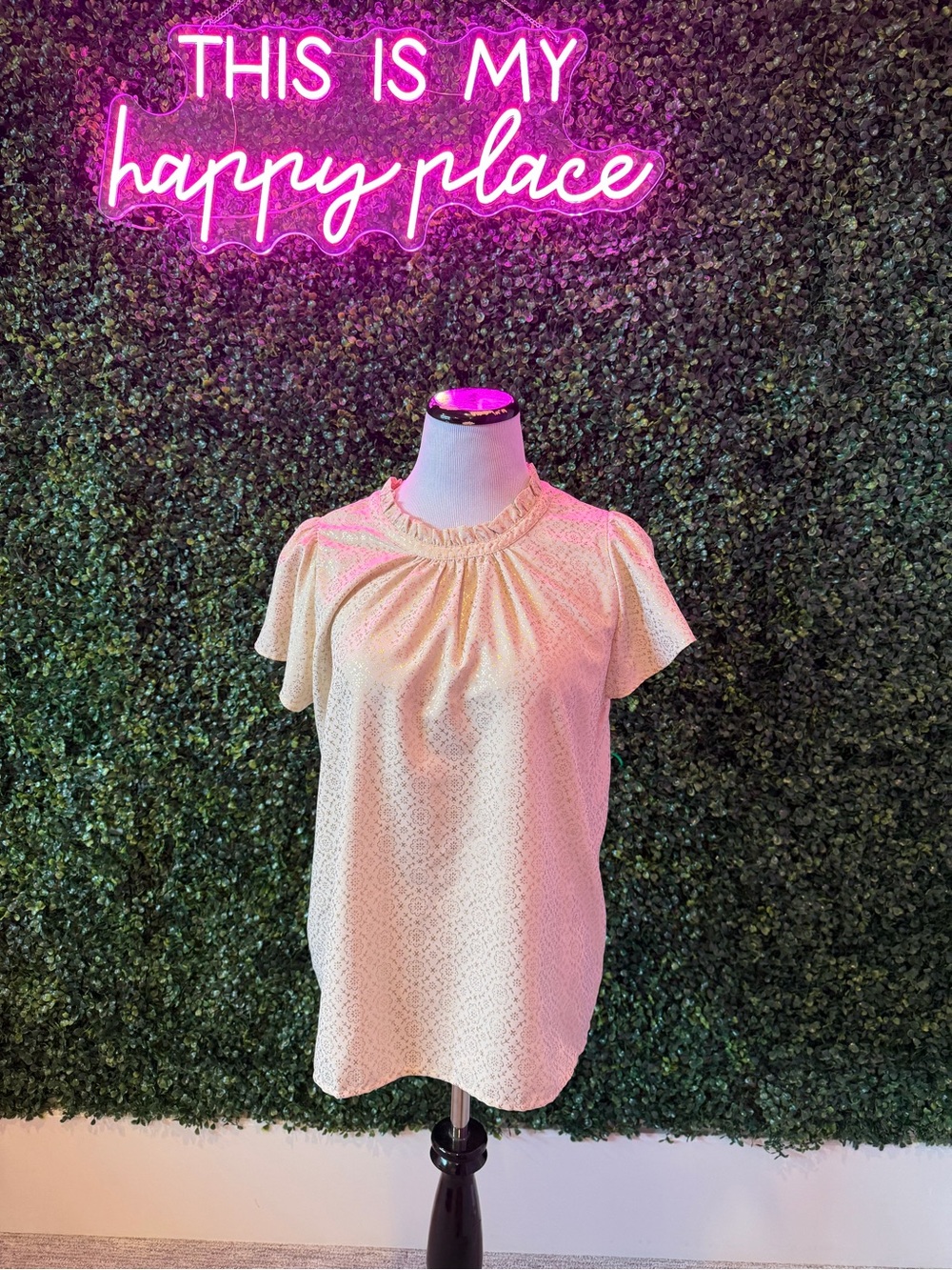 LOFT Blouse - Lightweight Ruffled Neck